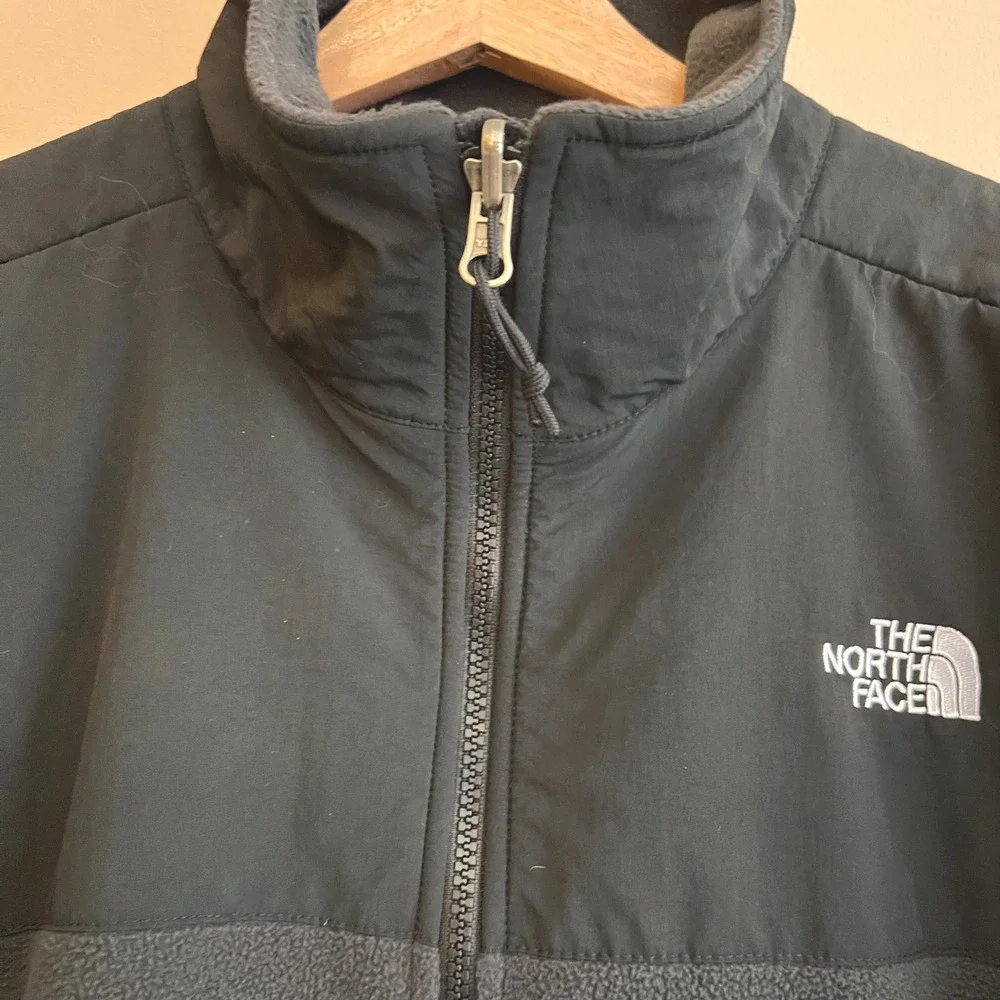 The North Face‎ Mens Denali Fleece Full Zip Jacket Black Hiking Cozy Size Medium